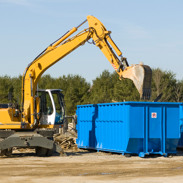 what size residential dumpster rentals are available in Dunkard PA